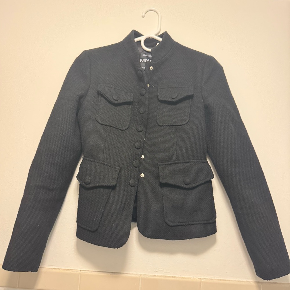 Mango Black Structured Women's Blazer